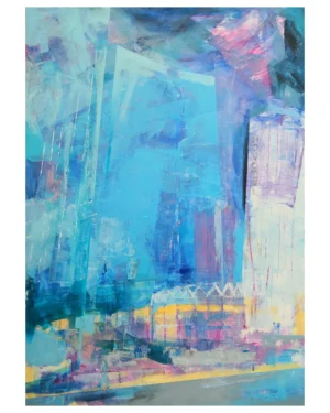 kinga wnuk moskalska, chwila dwie...odejdzie dzieŃ, 100x70 cm olej, płótno