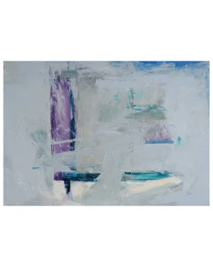 kinga wnuk moskalska, nad jeziorem, 70x100 cm olej, płótno