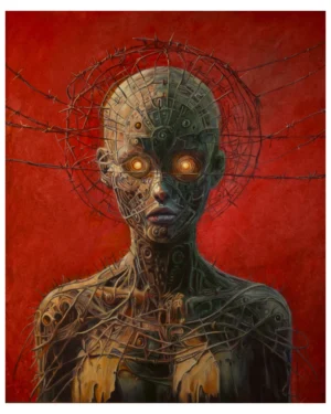 grzegorz sobolewski, "margherita mancini" 60x71cm + rama, farby olejne na płycie