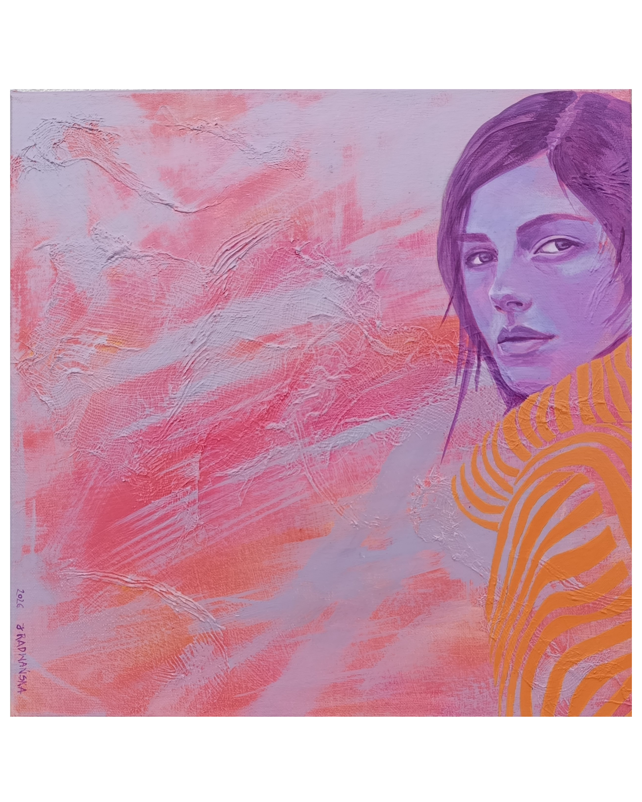 joanna radwańska, "sowa" 40x40 cm akryl, płótno joanna radwańska, "sowa" 40x40 cm akryl, płótno